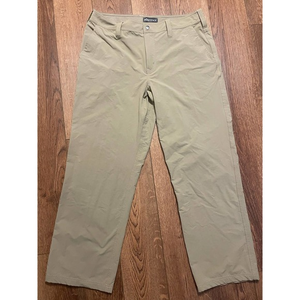 Marmot Beige Nylon Flat Front Hiking‎ Pants Brand New Mens 34